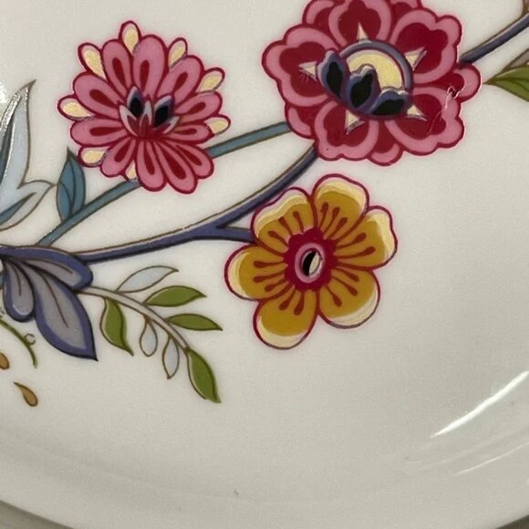 Vtg JARDIN by Andrea au gratin COVERED CASSEROLE oven to table floral butterfly - Picture 10 of 16